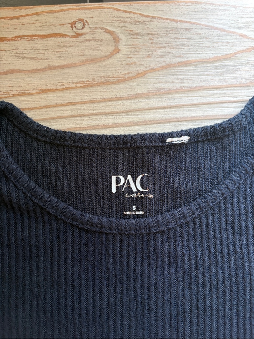 Pacsun Navy Ribbed Top - Picture 2 of 3